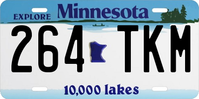 MN license plate 264TKM