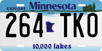MN license plate 264TKO