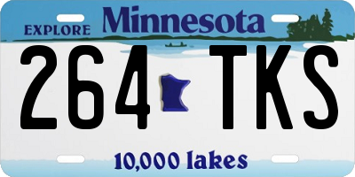 MN license plate 264TKS