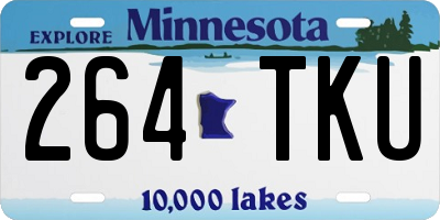 MN license plate 264TKU