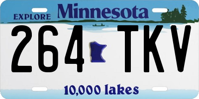 MN license plate 264TKV