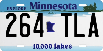 MN license plate 264TLA