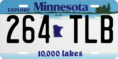 MN license plate 264TLB