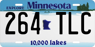 MN license plate 264TLC