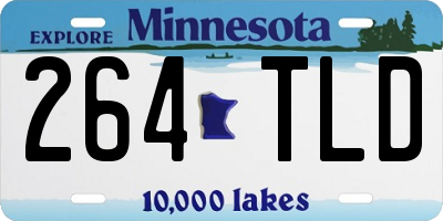 MN license plate 264TLD
