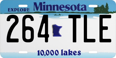MN license plate 264TLE