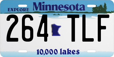 MN license plate 264TLF