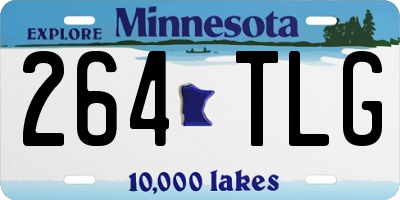 MN license plate 264TLG