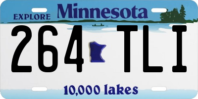 MN license plate 264TLI