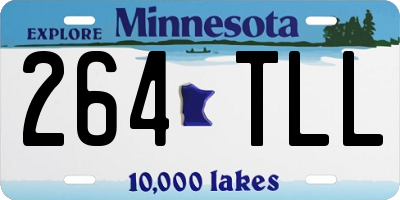 MN license plate 264TLL