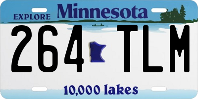 MN license plate 264TLM