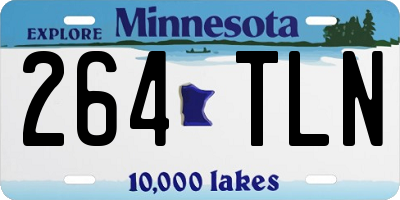 MN license plate 264TLN
