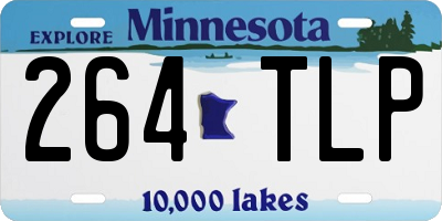 MN license plate 264TLP