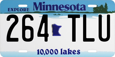 MN license plate 264TLU