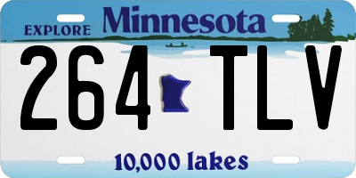 MN license plate 264TLV