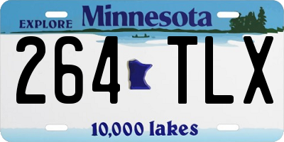 MN license plate 264TLX