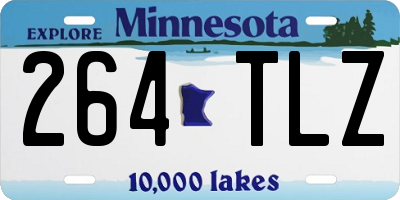 MN license plate 264TLZ