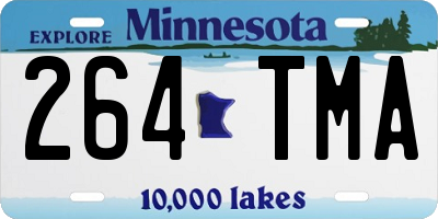 MN license plate 264TMA
