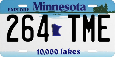 MN license plate 264TME