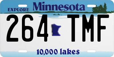 MN license plate 264TMF