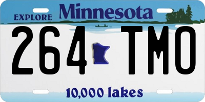 MN license plate 264TMO