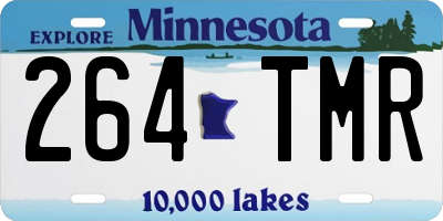 MN license plate 264TMR