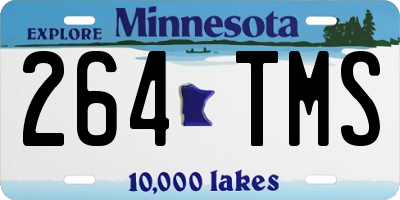 MN license plate 264TMS