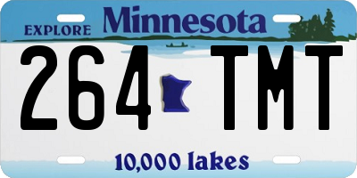 MN license plate 264TMT