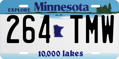 MN license plate 264TMW