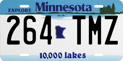 MN license plate 264TMZ