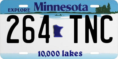 MN license plate 264TNC