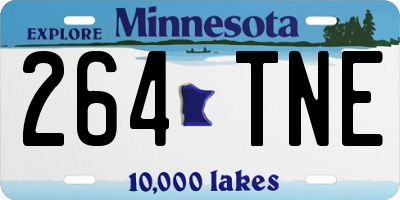MN license plate 264TNE