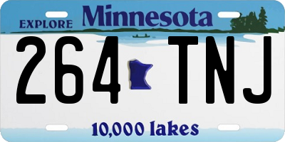 MN license plate 264TNJ
