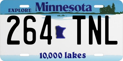 MN license plate 264TNL