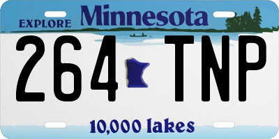 MN license plate 264TNP