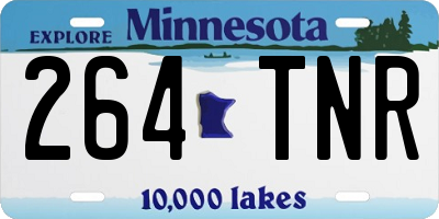 MN license plate 264TNR