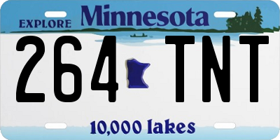 MN license plate 264TNT