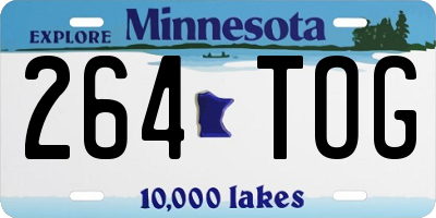 MN license plate 264TOG