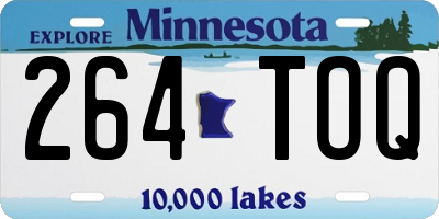 MN license plate 264TOQ