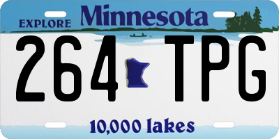 MN license plate 264TPG