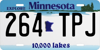 MN license plate 264TPJ