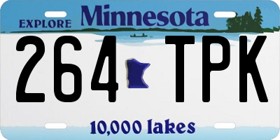 MN license plate 264TPK