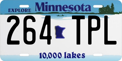 MN license plate 264TPL
