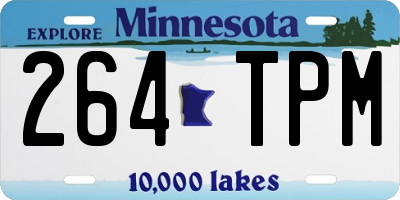 MN license plate 264TPM