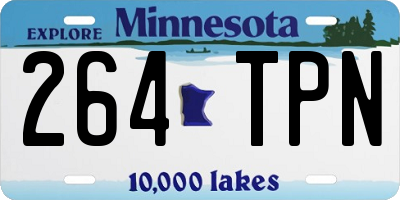 MN license plate 264TPN