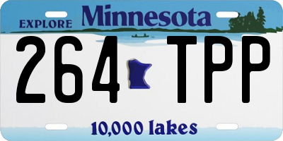 MN license plate 264TPP
