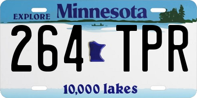 MN license plate 264TPR