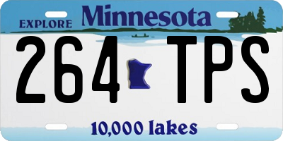 MN license plate 264TPS
