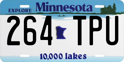 MN license plate 264TPU
