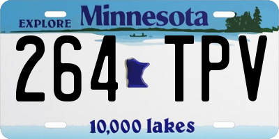 MN license plate 264TPV